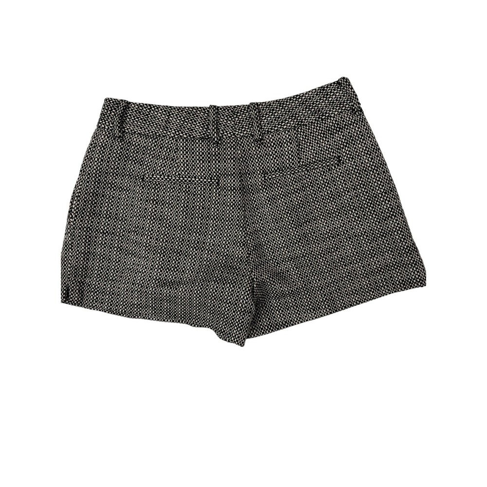 Banana Republic Boucle Shorts Women 0 Petite Black White‎ Tweed Lined Tailored - Picture 3 of 10